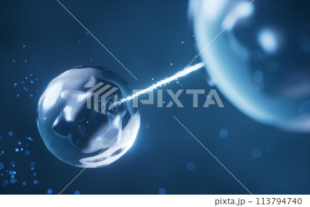 Physics quantum and quantum entanglement, 3d rendering. 113794740