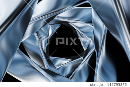Metallic curve geometry background, 3d rendering. Metallic curve geometry background, 3d rendering. 113795276