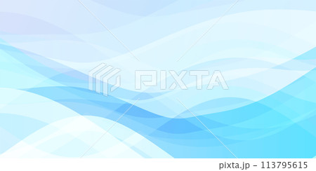 波 青 テクノロジー 曲線 背景 波 青 テクノロジー 曲線 背景 113795615
