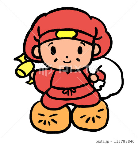 米俵に座る大黒天 113795840