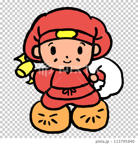 米俵に座る大黒天 113795840