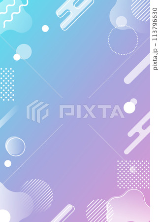 背景素材_メンフィス柄 113796630