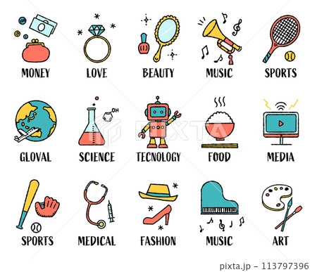 選び取りカードセット（カラフル） 113797396