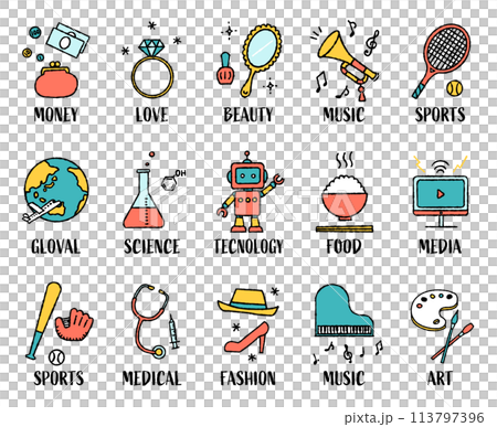 選び取りカードセット（カラフル） 113797396