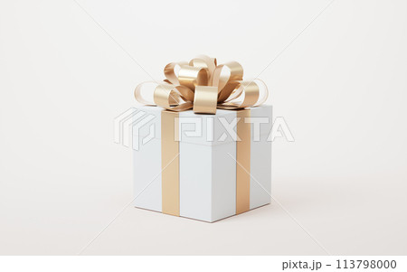 Gift box, festival and celebration, 3d rendering. 113798000