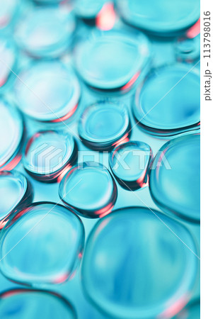 Transparent glass bubbles background, 3d rendering. Transparent glass bubbles background, 3d rendering. 113798016