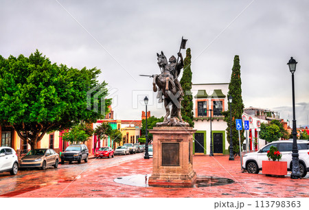 Statue of Santiago Apostol, Patron of Queretaro in Santiago de Queretaro, Mexico Statue of Santiago Apostol, Patron of Queretaro in Santiago de Queretaro, Mexico 113798363
