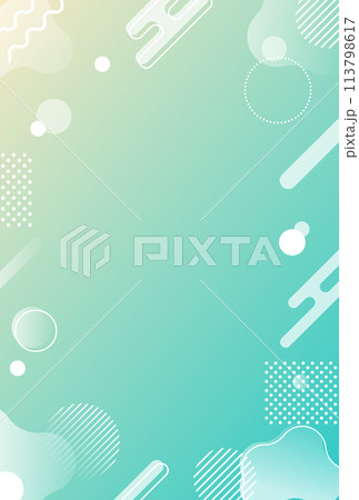 背景素材_メンフィス柄 113798617