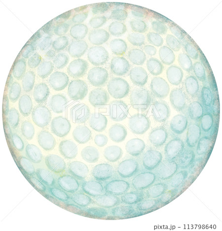 ゴルフボールのイラスト 単体 113798640