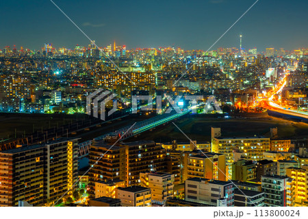 川崎駅方面から東京を望む 2024 川崎駅方面から東京を望む 2024 113800024