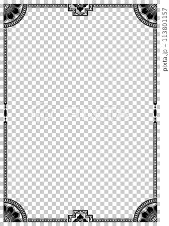 亞洲風格框27(黑色) 亞洲風格框27(黑色) 113801157
