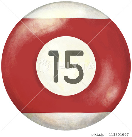 ビリヤードボール 15番のイラスト素材 [113801697] - PIXTA