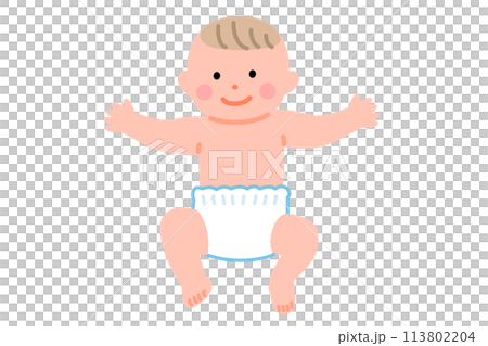 嬰兒換尿布的插圖 113802204
