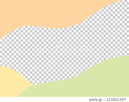 Abstract curved frame in vitamin colors that can be used for cards, backgrounds, etc. 113802397