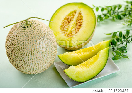 マスクメロン　フルーツ 113803881