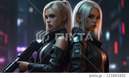 two beautiful and dangerous blondes with weapons two beautiful and dangerous blondes with weapons 113803892
