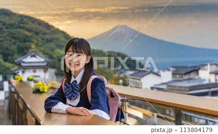 制服を着た女子高生 113804179