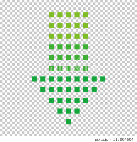Dot Arrow Icon Green 113804604
