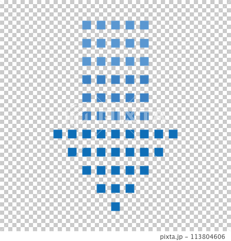 Dot Arrow Icon Blue Dot Arrow Icon Blue 113804606