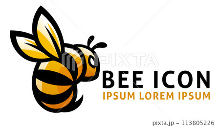 Honey Bumble Bee Or Wasp Design Bumblebee Icon 113805226