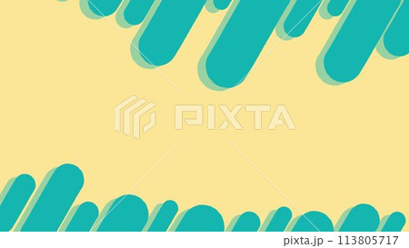 カラフルな黄色とグリーンの水玉模様 113805717