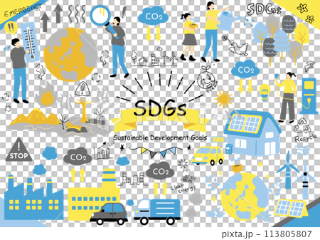 SDGs 持続可能な社会 素材集 SDGs 持続可能な社会 素材集 113805807