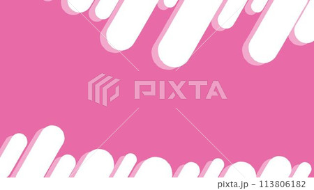 可愛いピンク色と白色の背景 113806182