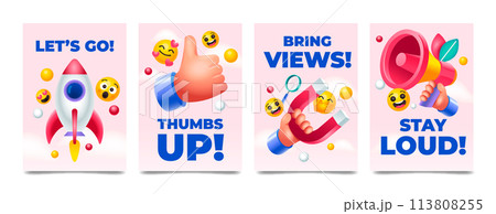 Marketing card set 113808255