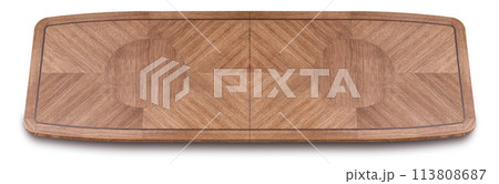 Oak veneer marquetry dining table top Oak veneer marquetry dining table top 113808687