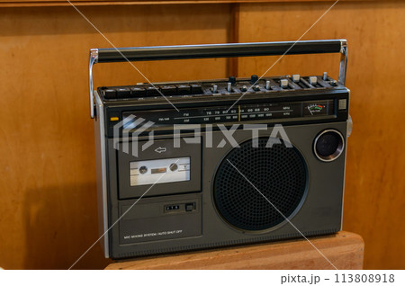 ラジカセ、ラジオカセットレコーダー、カセットデッキ、テープレコーダー、カセットレコーダー ラジカセ、ラジオカセットレコーダー、カセットデッキ、テープレコーダー、カセットレコーダー 113808918