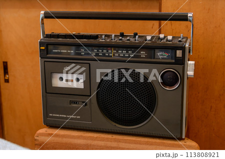 ラジカセ、ラジオカセットレコーダー、カセットデッキ、テープレコーダー、カセットレコーダー 113808921