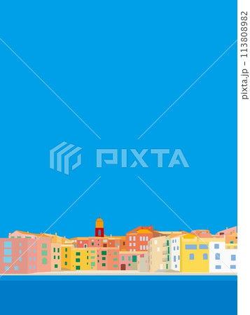 サントロペ　saint tropez　ビーチ　plage　フランス　france 113808982