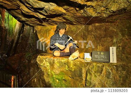 兵庫県生野市「生野銀山」金香瀬旧坑露頭群と坑道 兵庫県生野市「生野銀山」金香瀬旧坑露頭群と坑道 113809203