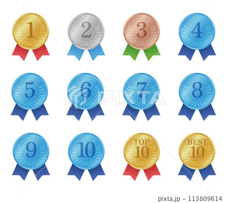 ランキングメダルのセット 113809614