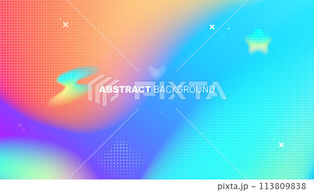 Blurred gradient shapes background 113809838