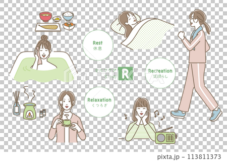 一位年輕女性正在實踐「三盧比」自我保健 一位年輕女性正在實踐「三盧比」自我保健 113811373