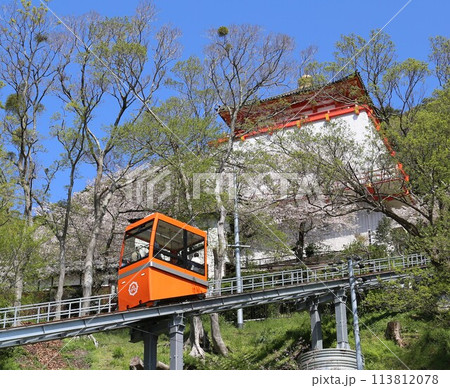 紀三井寺 ケーブルカー 桜満開 和歌山市 紀三井寺 ケーブルカー 桜満開 和歌山市 113812078