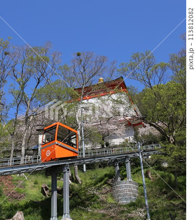 紀三井寺　ケーブルカー　桜満開　和歌山市 113812082