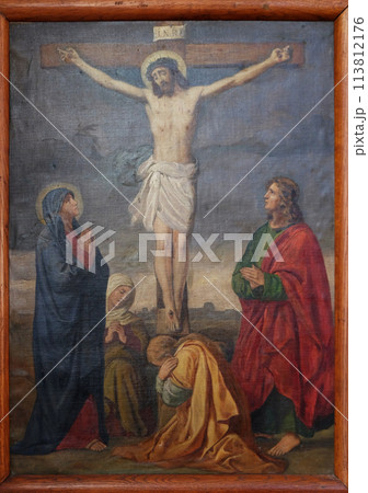 12th Stations of the Cross, Jesus dies on the cross, Church of Visitation of the Virgin Mary in Sisak, Croatia 12th Stations of the Cross, Jesus dies on the cross, Church of Visitation of the Virgin Mary in Sisak, Croatia 113812176