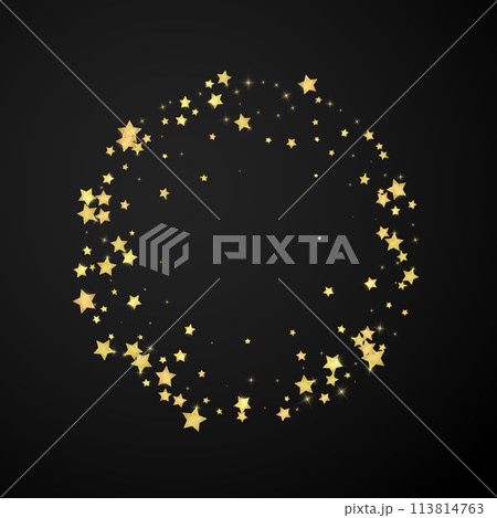 Magic stars vector overlay. Gold stars scattered Magic stars vector overlay. Gold stars scattered 113814763