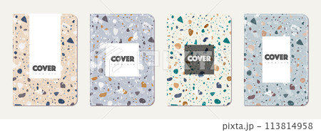 Notebook cover design. Terrazzo abstract 113814958