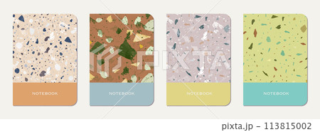 Note book cover design. Terrazzo abstract Note book cover design. Terrazzo abstract 113815002