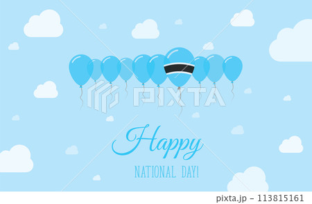 Botswana Independence Day Sparkling Patriotic 113815161