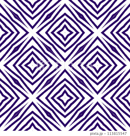 Geometric seamless pattern. Purple symmetrical 113815547