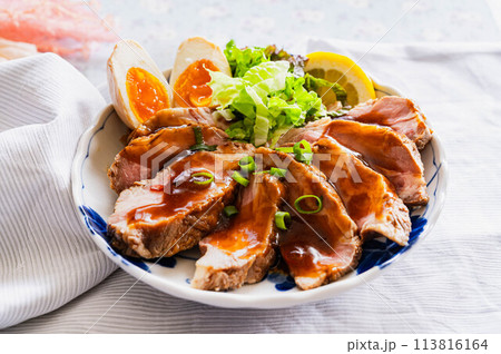 低温調理で作ったチャーシュー 低温調理で作ったチャーシュー 113816164