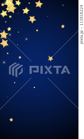 Magic stars vector overlay.  Gold stars scattered 113816224