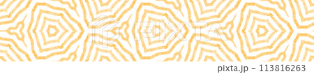 Chevron stripes seamless border. Yellow Chevron stripes seamless border. Yellow 113816263