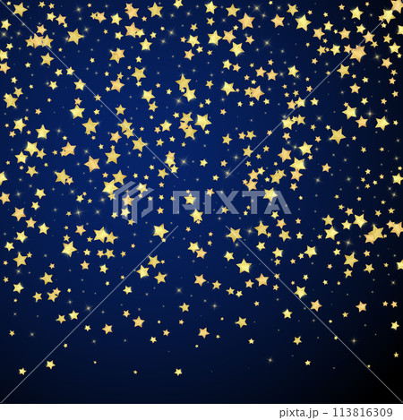Magic stars vector overlay. Gold stars scattered Magic stars vector overlay. Gold stars scattered 113816309