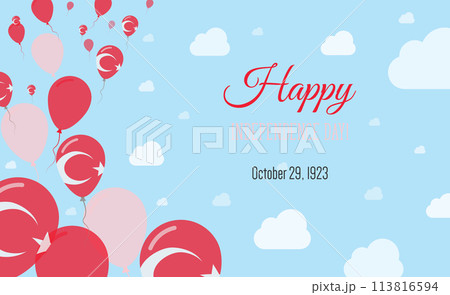 Turkey Independence Day Sparkling Patriotic Turkey Independence Day Sparkling Patriotic 113816594