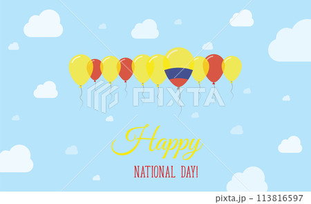 Colombia Independence Day Sparkling Patriotic Colombia Independence Day Sparkling Patriotic 113816597